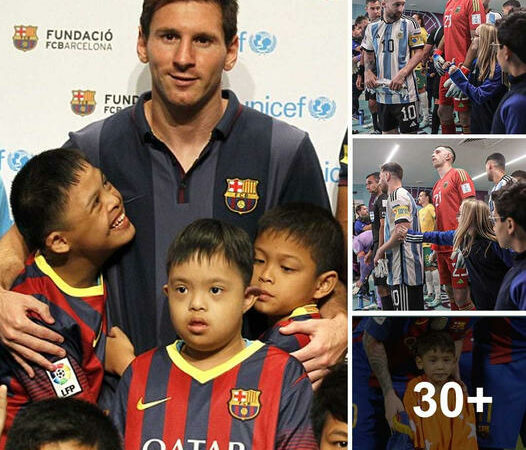 Messi’s adorable and kind moments with young fans make hearts melt
